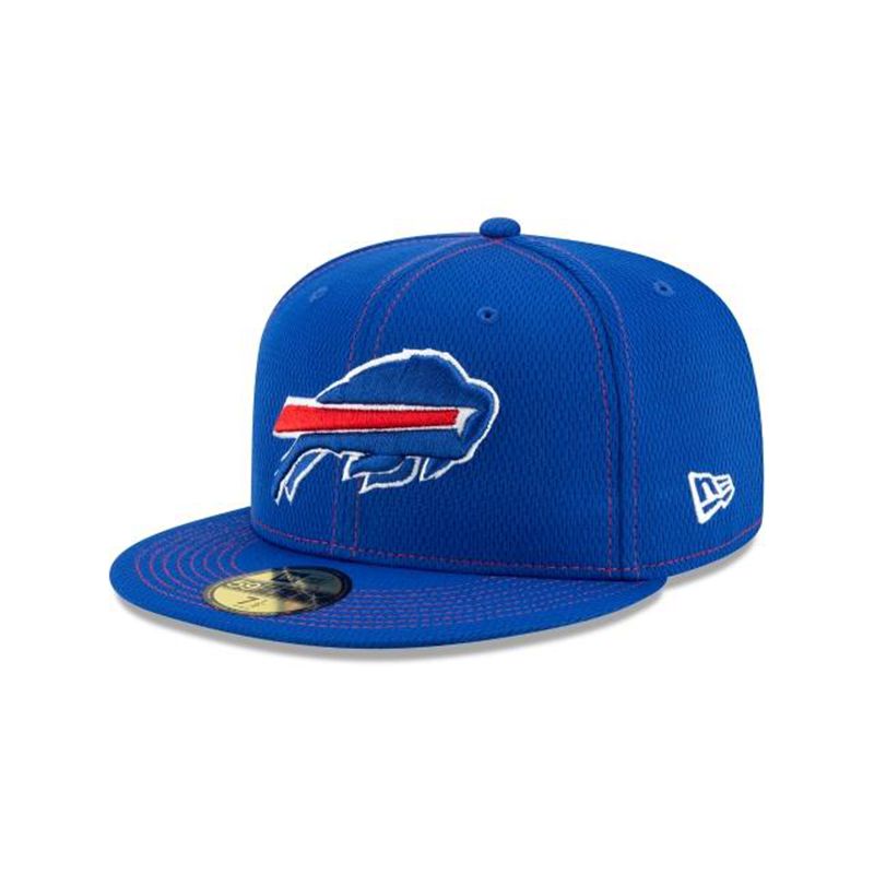 NFL Buffalo Bills Official Sideline Road 59Fifty Fitted (SML7830) - Blue New Era Caps